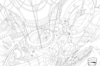 draw your sketch or image to detailed line art
