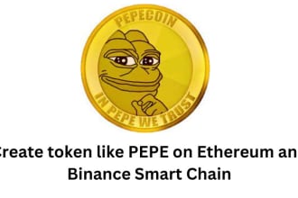 create token like pepe on ethereum and binance smart chain