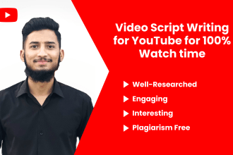 do video script writing for youtube channel