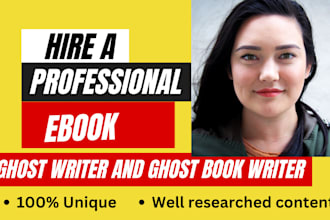 30k word ebook writer, self help book writer, ghost book writer