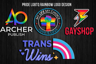design or redesign lgbtq rainbow or pride logo for your business or organization