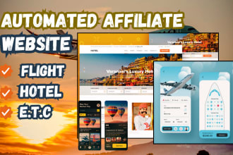 do automated travel affiliate, flight booking, hotel booking for passive income
