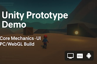develop a game or prototype in unity 3d