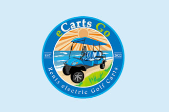 create a game, recreational,adventure,cartoon logo