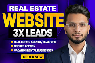 create a high converting real estate website for agents brokers