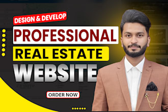 design and develop a professional real estate website
