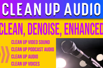 do any kind of your audio files editing,mixing and mastering, remove noise