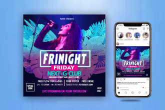 create an outstanding social media flyer,poster in 6 hours
