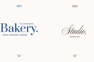 create aesthetic and trendy logo