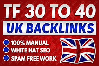build 600 high authority tf uk dofollow seo backlinks