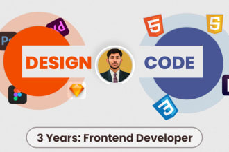 be your web frontend developer and designer