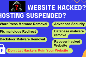 fix and secure your hacked website and server