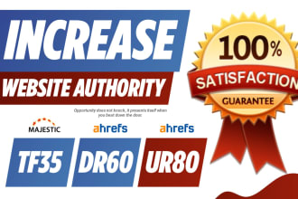 increase ahrefs domain rating DR ur domain authority moz da tf