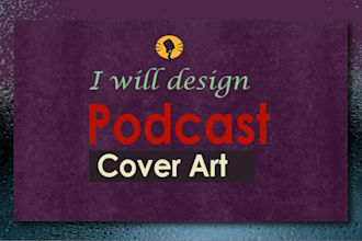 design unique podcast cover artwork and podcast logo