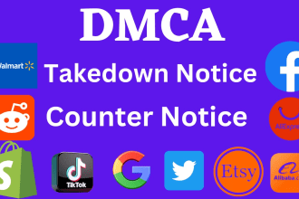 send dmca takedown notice,remove content tiktok,etsy,instagram,twitter