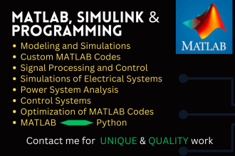 do matlab programming and simulink projects
