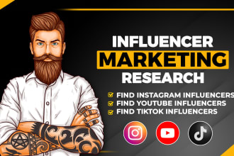 find best instagram, youtube, tiktok influencers list for influencer marketing