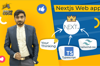 develop website using next js, typescript with tailwind css