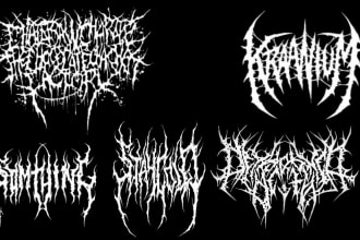 draw a death metal logo for your brand