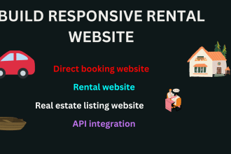 build custom booking software direct booking website, rental webiste api