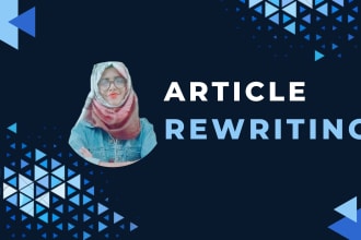 rewrite content, article, essays, blog, and website content