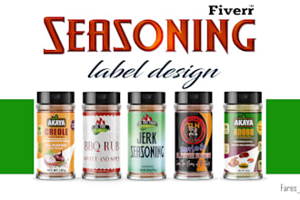 design all kinds of seasoning labels