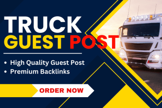 do guest post on high da truck, car and automotive sites