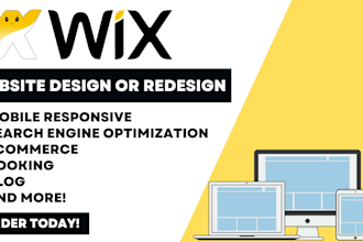 design or redesign your wix website, blog, or store
