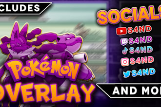 create a profissional pokemon overlays for cheap