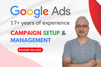 setup and manage your google ads adwords PPC campaigns