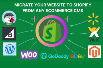 be ecommerce migration expert, woocommerce, wordpress, amazon, wix to shopify