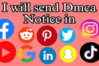 takedown harassing defaming report to,ig,reddit,tiktok,yt,google,x under by dmca