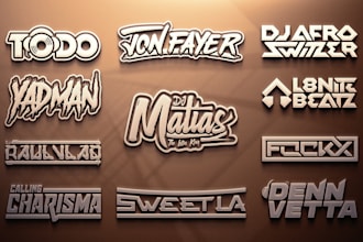 create a professional dj logo design for you