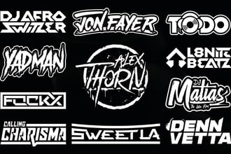 create a professional dj logo design for you