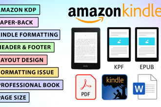 your professional amazon KDP formatting expert for kindle and paperback