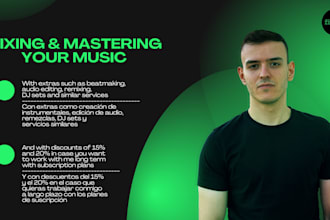 mix and master your song, ep or album professionally