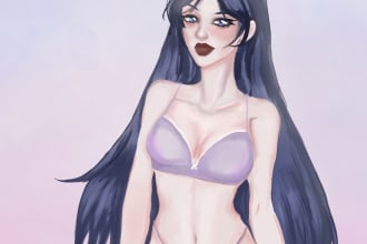 draw anime art commission sfw, nsfw and more