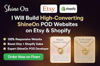 design and create your shine on pod website on etsy and shopify