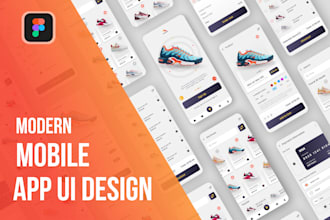 create mobile app UI design using figma