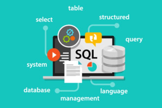 design oracle, sql, ms access and mysql database and queries
