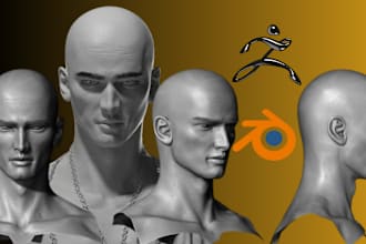 3d head sculpture highly detailed 3d realistic face modelling for 3d printing