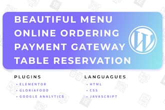 design attractive restaurant website