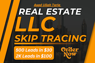 do llc skip tracing in real estate business