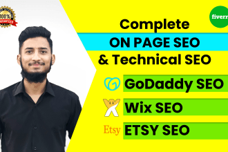 do onpage seo for godaddy, wix, and etsy