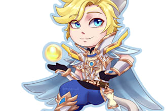 draw a cute chibi of your character oc or vtuber