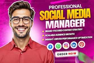 be your social media marketing manager and content creator