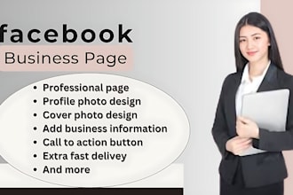 do a facebook business page, fan page setup and optimization