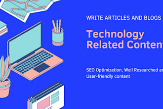 write technical articles and blogs