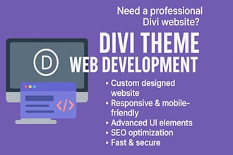 develop website or landing page with divi wordpress builder license free