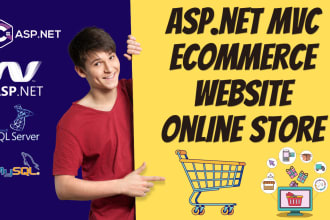 develop an ecommerce solution in dotnet mvc